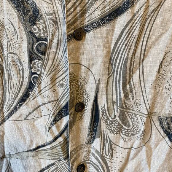 Axis La Button Up Shirt Silk Cotton Short Sleeve Y2K Men/Unisex L Beach Resort - Picture 7 of 8